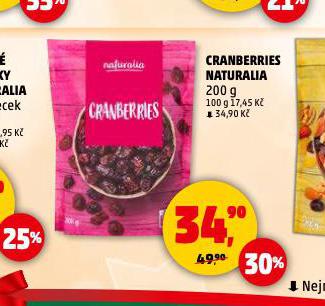CRANBERRIES NATURALIA
