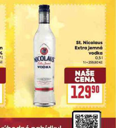 ST. NICOLAUS EXTRA JEMNÁ VODKA