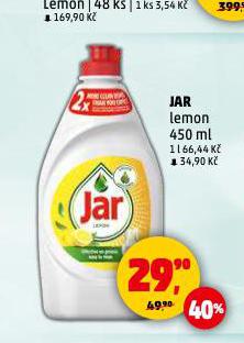 JAR PROSTŘEDEK NA MYTÍ NÁDOBÍ