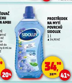 SIDOLUX PROSTŘEDEK NA MYTÍ POVRCHŮ
