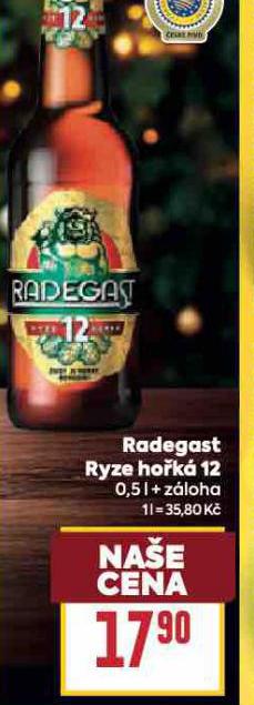 PIVO RADEGAST RYZE HOŘKÁ 12