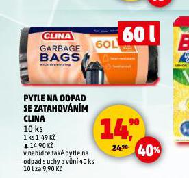 PYTLE NA ODPADKY CLINA