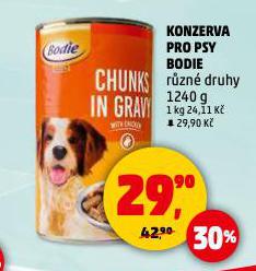 BODIE KONZERVA PRO PSY