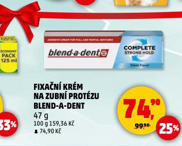 BLEND A DENT FIXAČNÍ KRÉM NA ZUBNÍ PROTÉZU