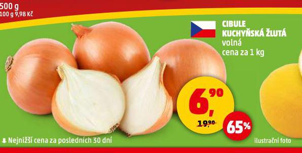 CIBULE KUCHYŇSKÁ ŽLUTÁ