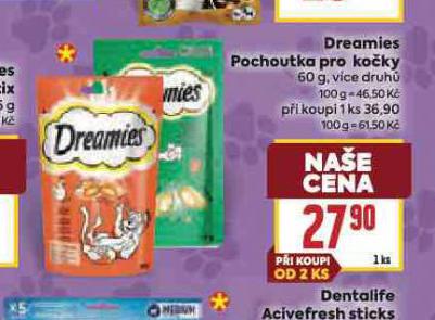 DREAMIES POCHOUTKY PRO KOČKY