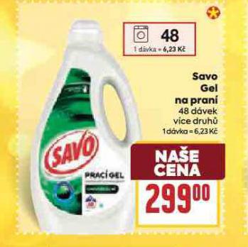 SAVO GEL NA PRANÍ