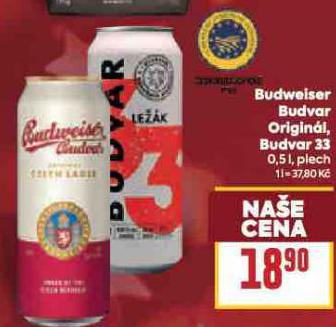 PIVO BUDWEISER BUDVAR
