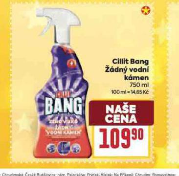 CILLIT BANG ŽÁDNÝ VODNÍ KÁMEN