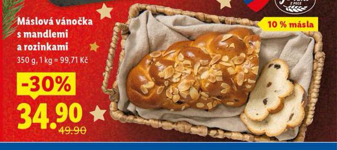 M�SLOV� V�NO�KA S MANDLEMI A ROZINKAMI