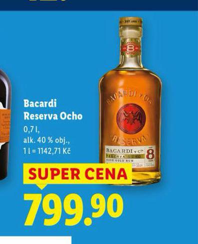 BACARDI RESERVA OCHO