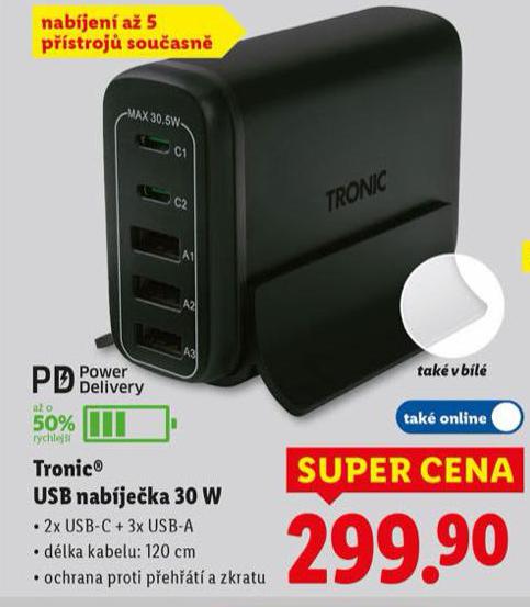 USB NAB�JE�KA 30 W