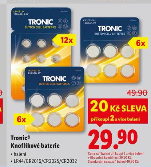 KNOFL�KOV� BATERIE