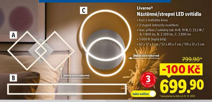 N�ST�NN� / STROPN� LED SV�TIDLO