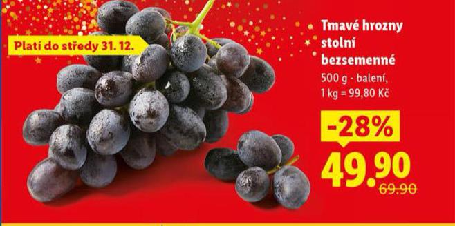 TMAV� HROZNY STOLN� BEZSEMENN�