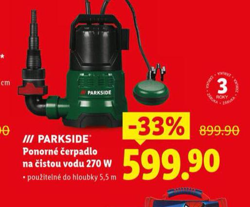 PONORN� KALOV� �ERPADLO NA �ISTOU VODU 270 W