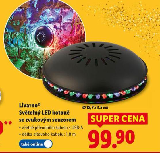 SV�TELN� LED KOTOU� SE ZVUKOV�M SENZOREM