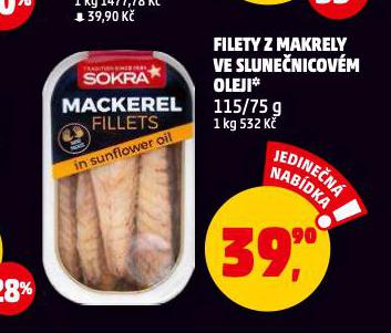 FILETY Z MAKRELY VE SLUNE�NICOV�M OLEJI