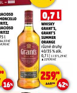 WHISKY GRANT'S SUMMER ORANGE
