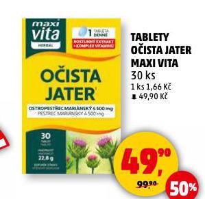 TABLETY O�ISTA JATER MAXI VITA