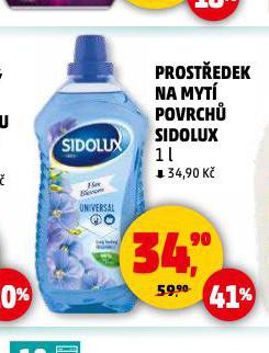 SIDOLUX PROST�EDEK NA MYT� POVRCH�