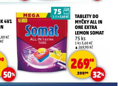 SOMAT TABLETY DO MY�KY