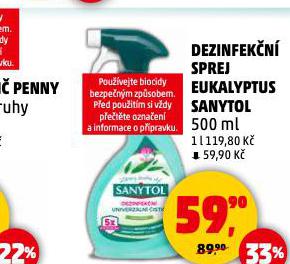 SANYTOL DEZINFEK�N� SPREJ