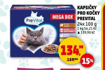 PREVITAL KAPSIČKY PRO KOČKY