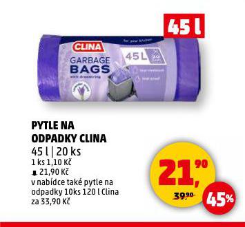 PYTLE NA ODPADKY CLINA