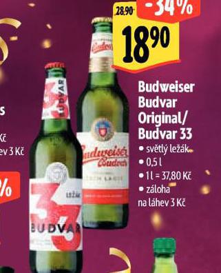 PIVO BUDVAR 33