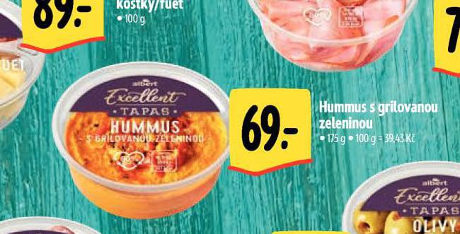 HUMMUS S GRILOVANOU ZELENINOU