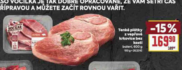 TENK� PL�TKY Z VEP�OV� KRKOVICE BEZ KOSTI