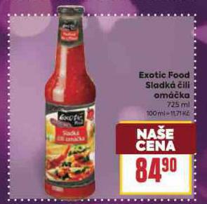 EXOTIC FOOD SLADK� CHILLI OM��KA