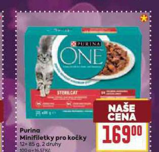 PURINA ONE MINIFILETKY PRO KO�KY
