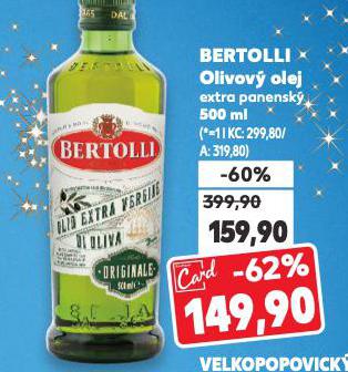 BERTOLLI EXTRA VIRGIN OLIVOV� OLEJ