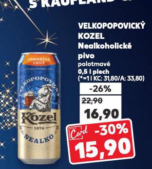 PIVO VELKOPOPOVICK� KOZEL NEALKO