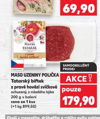 TATARSK� BIFTEK Z PRAV� HOV�Z� SV��KOV�