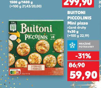 MINI PIZZA BUITONI PICCOLINIS