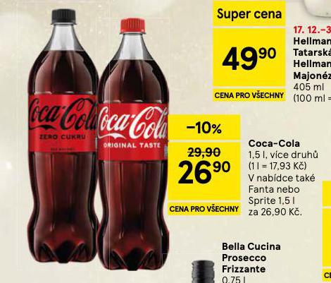 COCA COLA, FANTA, SPRITE