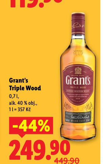 GRANT'S TRIPLE WOOD WHISKY
