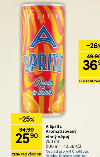 A SPRITZ AROMATIZOVAN� VINN� N�POJ