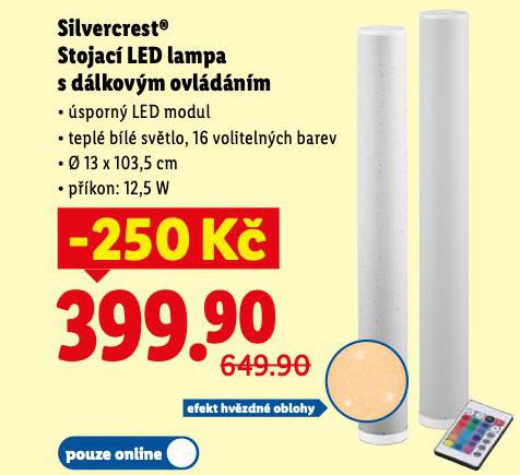 STOJAC� LED LAMPA S D�LKOV�M OVL�D�N�