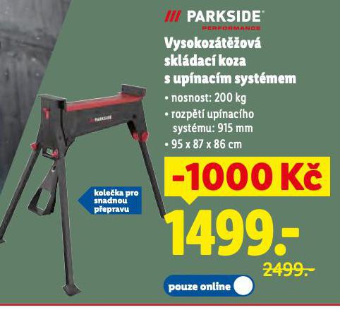 PARKSIDE VYSOKOZ�T̎OV� SKL�DAC� KOZA S UP�NAC�M SYST�MEM