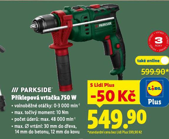 PARKSIDE P��KLEPOV� VRTA�KA