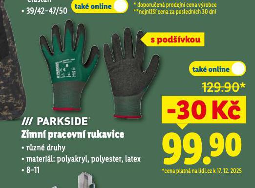 ZIMN� PRACOVN� RUKAVICE