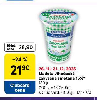 MADETA JIHO�ESK� ZAKYSAN� SMETANA 15%