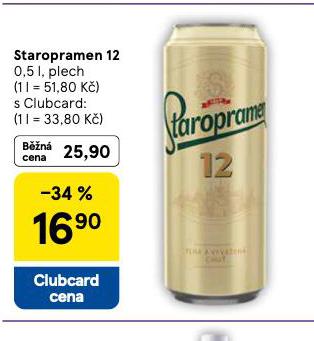 PIVO STAROPRAMEN 12