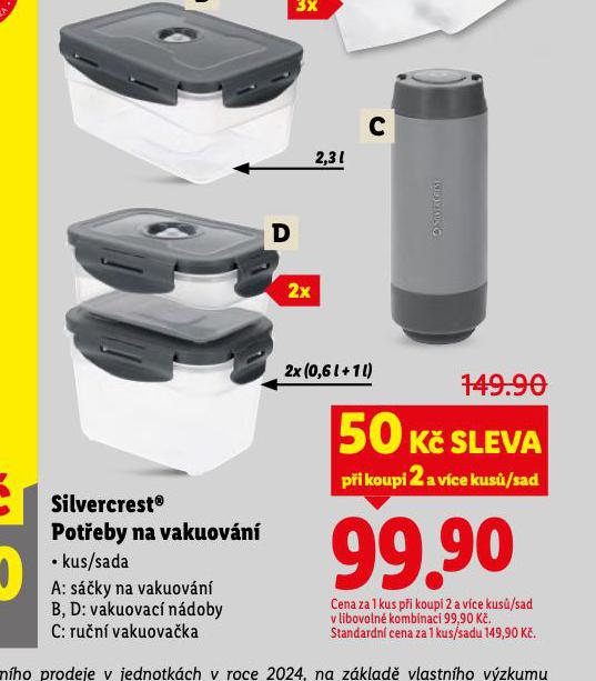 POT�EBY NA VAKUOV�N�