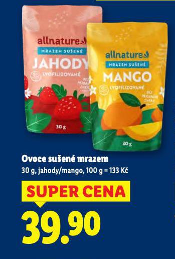 OVOCE SU�EN� MRAZEM