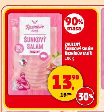 ZAUZENÝ ŠUNKOVÝ SALÁM